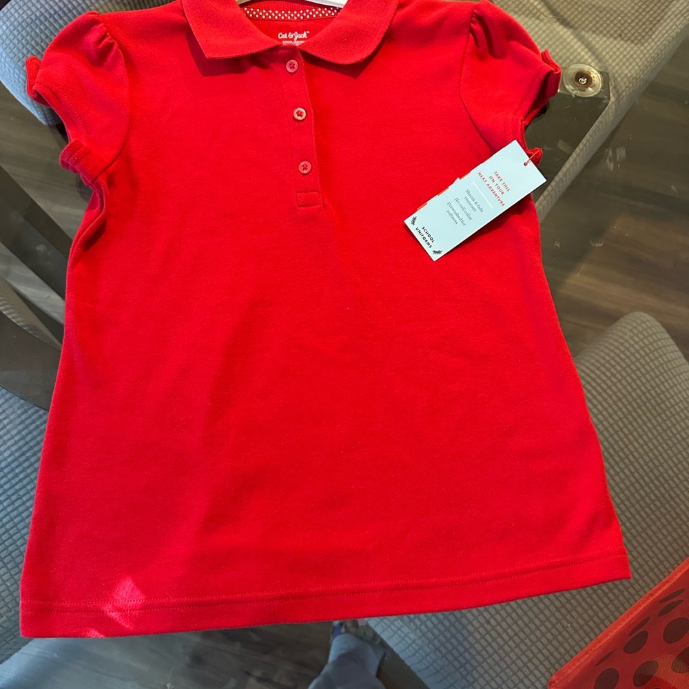Cat & Jack Vibrant Red Kids Polo